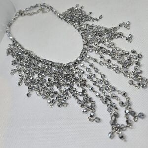 Silver bling necklace